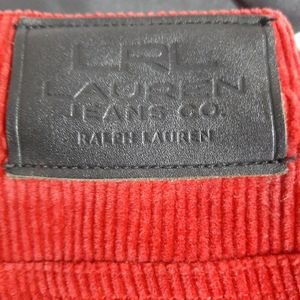 Burgundy corduroy Ralph Lauren jeans